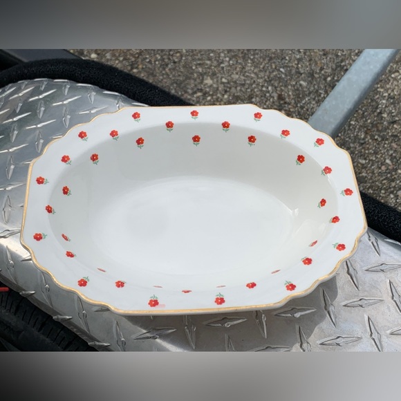 Mid Century Vintage W S George Blushing Rose Dalrymple LIDO Oval Vegetable Bowl - Picture 7 of 16